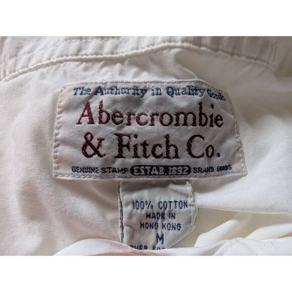 Abercrombie & Fitch Co. White Cotton Button-Up Shirt M - Picture 4 of 6